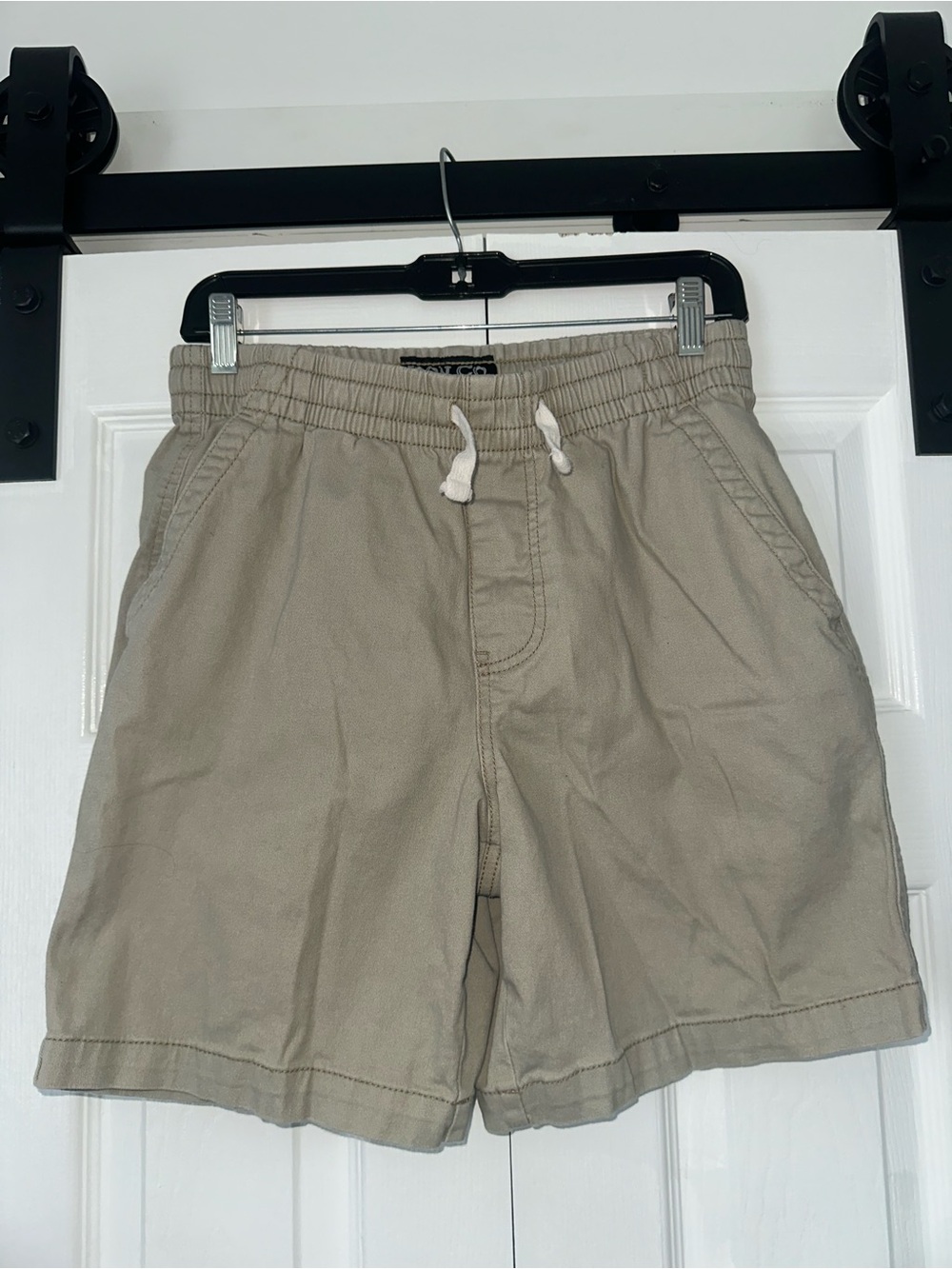 Iron Co. Men’s Khaki Pull-On Shorts Size Small 29-31 Drawstring Cotton